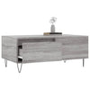 Grauer Couchtisch Vincenzio 90x50x36,5cm (Holz)