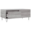 Grauer Couchtisch Vincenzio 90x50x36,5cm (Holz)