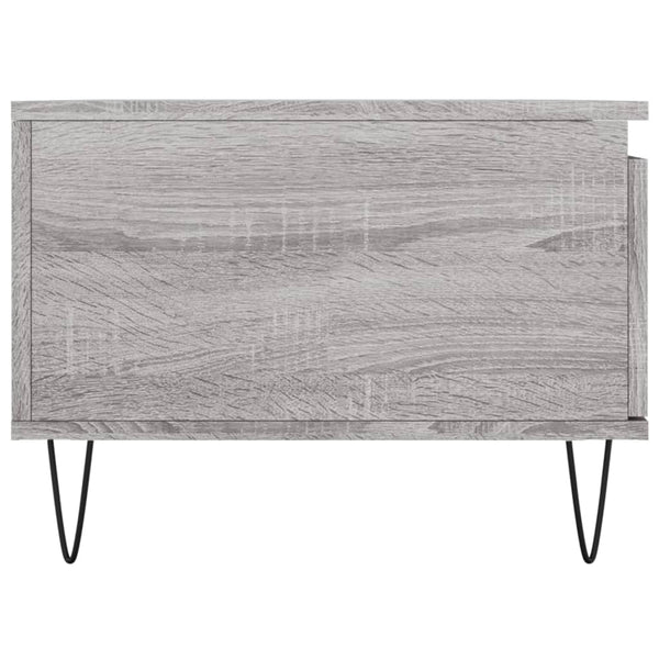 Grauer Couchtisch Vincenzio 90x50x36,5cm (Holz)