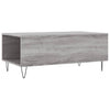 Grauer Couchtisch Vincenzio 90x50x36,5cm (Holz)