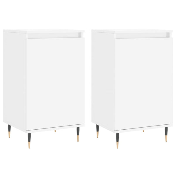 Valkoinen senkit Solo 40x35x70cm (2 kpl puinen)