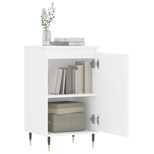 Valkoinen senkit Solo 40x35x70cm (2 kpl puinen)