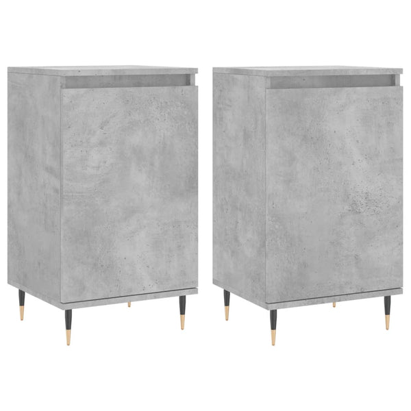 Betongraues Sideboard Solo 40x35x70cm (2 Stück Holz)