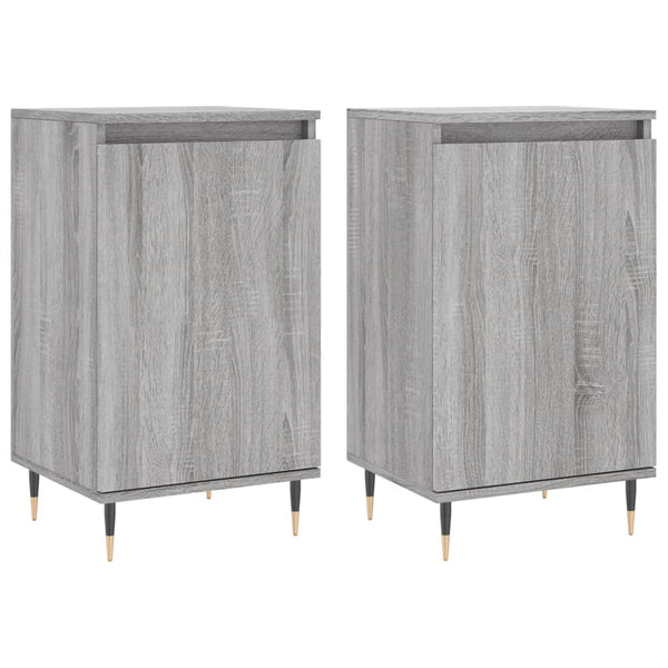 Graues Sideboard Solo 40x35x70cm (2 Stück, Holz)