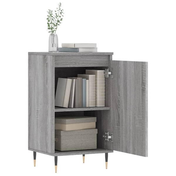 Graues Sideboard Solo 40x35x70cm (2 Stück, Holz)