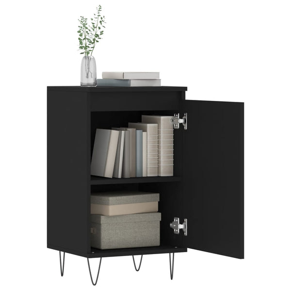 Schwarze Kommoden Liugi 40x35x70cm (2 Stück Holz)