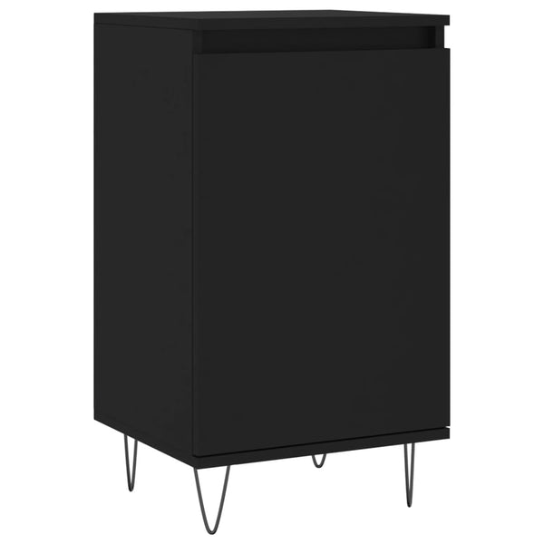 Schwarze Kommoden Liugi 40x35x70cm (2 Stück Holz)