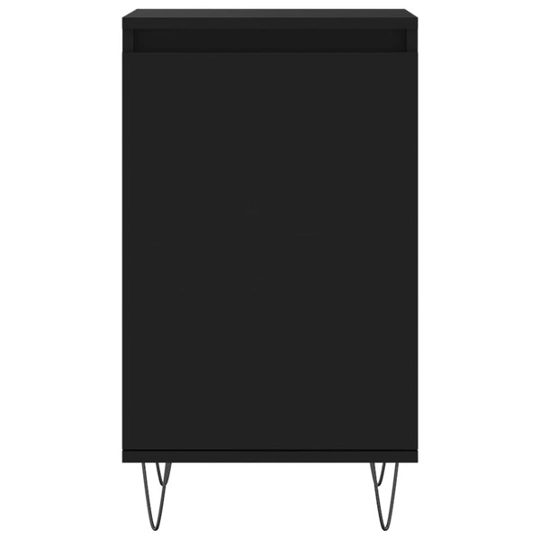 Schwarze Kommoden Liugi 40x35x70cm (2 Stück Holz)