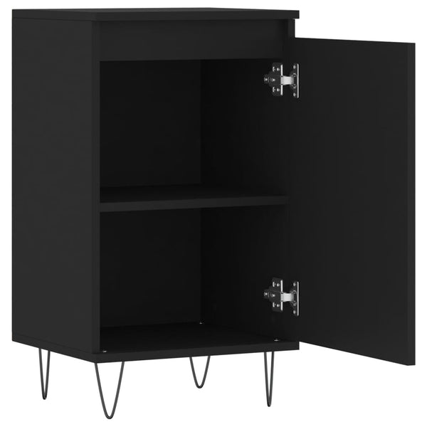 Schwarze Kommoden Liugi 40x35x70cm (2 Stück Holz)