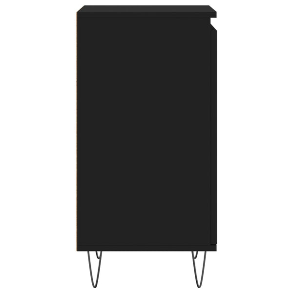 Schwarze Kommoden Liugi 40x35x70cm (2 Stück Holz)