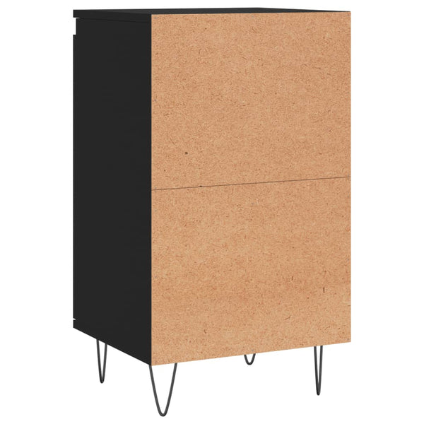 Schwarze Kommoden Liugi 40x35x70cm (2 Stück Holz)