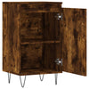 Vitrinenschrank Liugi aus geräucherter Eiche 40x35x70cm (Holz)