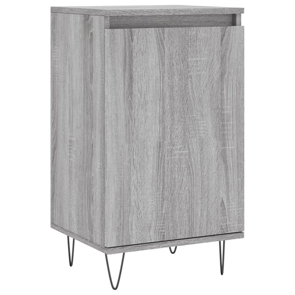 Graues Sideboard Liugi 40x35x70cm (2 Stück, Holz)