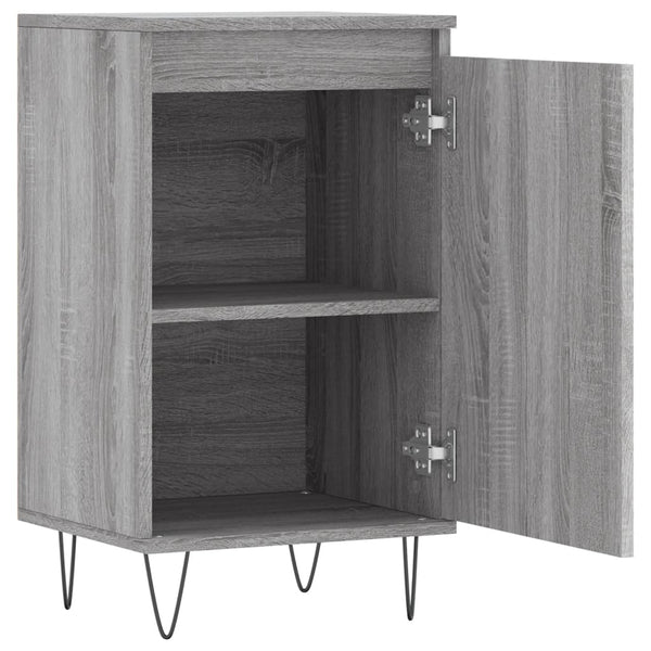 Graues Sideboard Liugi 40x35x70cm (2 Stück, Holz)