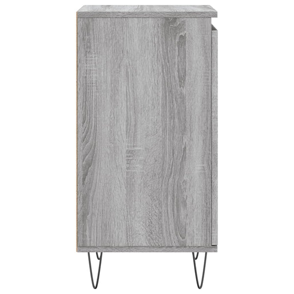Graues Sideboard Liugi 40x35x70cm (2 Stück, Holz)
