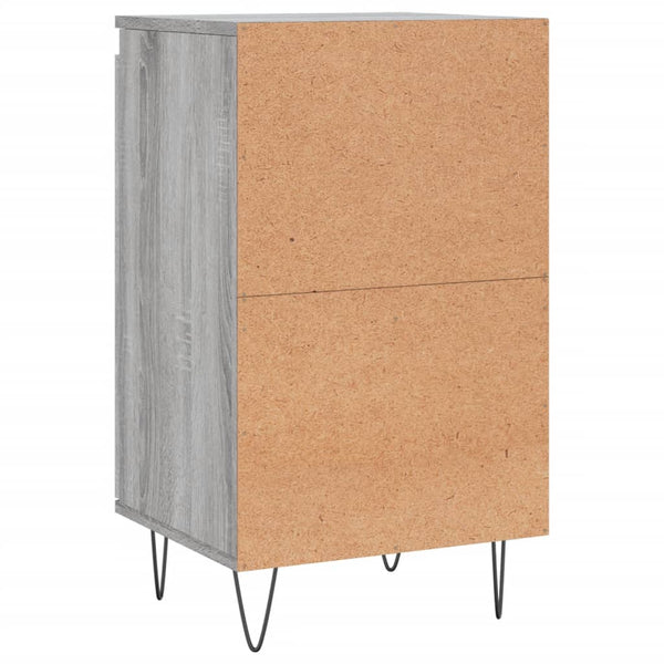 Graues Sideboard Liugi 40x35x70cm (2 Stück, Holz)