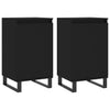 Schwarze Kommoden Doria 40x35x70cm (2 Stück Holz)