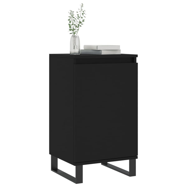 Schwarze Kommoden Doria 40x35x70cm (2 Stück Holz)