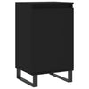 Schwarze Kommoden Doria 40x35x70cm (2 Stück Holz)
