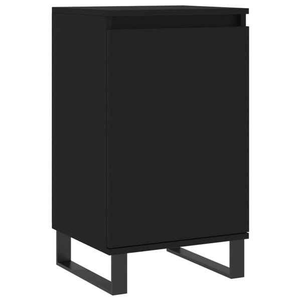 Schwarze Kommoden Doria 40x35x70cm (2 Stück Holz)