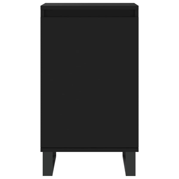 Schwarze Kommoden Doria 40x35x70cm (2 Stück Holz)