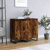 Ablage aus geräucherter Eiche Doria 40x35x70cm (2 St., Holz)