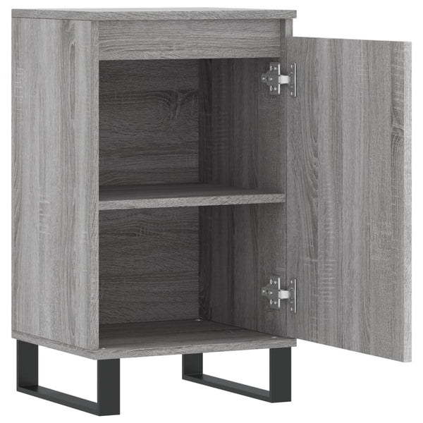 Graue Beistellschränke Doria 40x35x70cm (2 Stück, Holz)