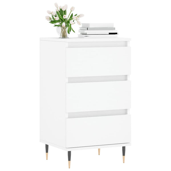 Weißes Sideboard Melica 40x35x70cm (Holz)
