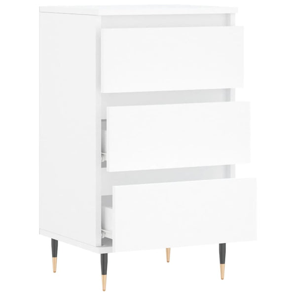 Weißes Sideboard Melica 40x35x70cm (Holz)