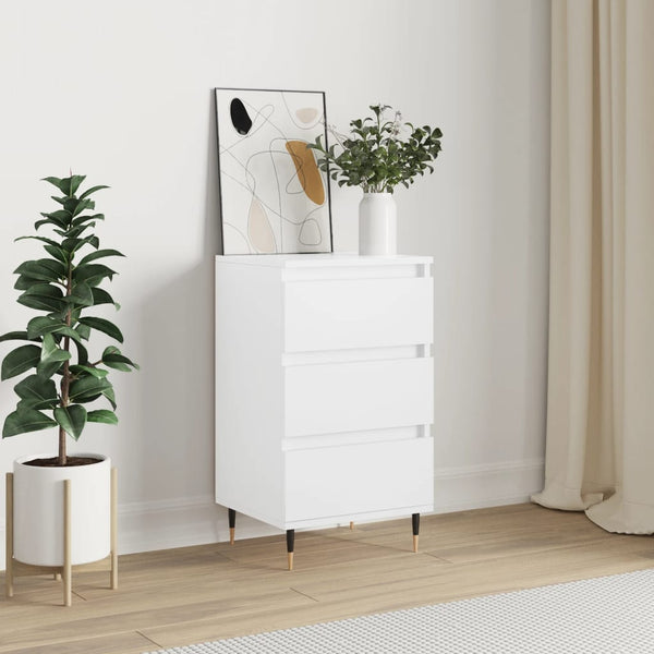 Weißes Sideboard Melica 40x35x70cm (Holz)