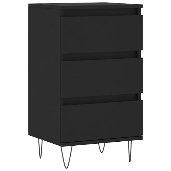Schwarze Kommode Jessika 40x35x70cm (Holz)