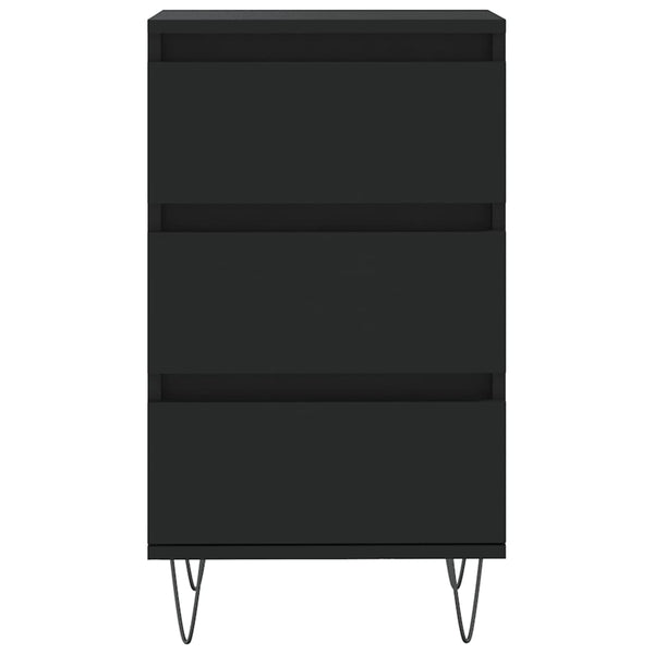 Schwarze Kommode Jessika 40x35x70cm (Holz)
