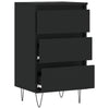 Schwarze Kommode Jessika 40x35x70cm (Holz)