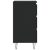Schwarze Kommode Jessika 40x35x70cm (Holz)