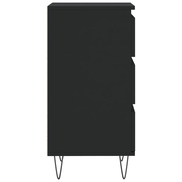 Schwarze Kommode Jessika 40x35x70cm (Holz)