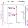 Graues Sideboard Mesera 60x35x70cm (Holz)