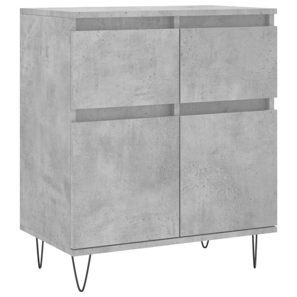 Betongraues Sideboard Eceterina 60x35x70cm (Holz)