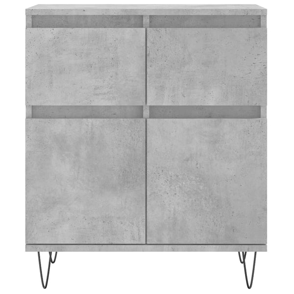 Betongraues Sideboard Eceterina 60x35x70cm (Holz)