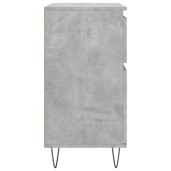 Betongraues Sideboard Eceterina 60x35x70cm (Holz)