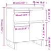 Sideboard Persita 60x35x70cm Betongrau (Holz)