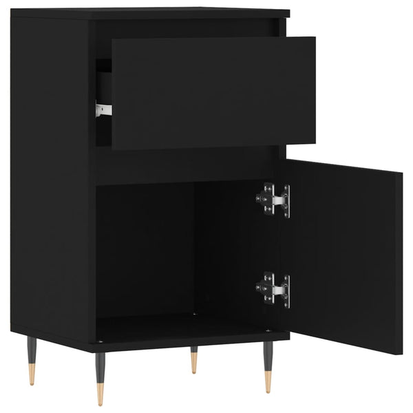 Schwarze Kommoden Mabelle 40x35x70cm (2 Stk. Holz)