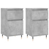 Betongraue Sideboards Mabelle 40x35x70cm (2 Stück Holz)