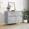 Betongraue Sideboards Mabelle 40x35x70cm (2 Stück Holz)