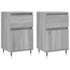 Graues Sideboard Mabelle 40x35x70cm (2 Stück Holz)