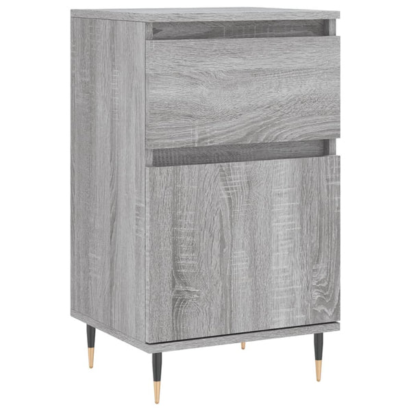 Graues Sideboard Mabelle 40x35x70cm (2 Stück Holz)