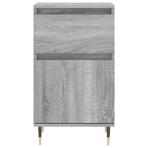 Graues Sideboard Mabelle 40x35x70cm (2 Stück Holz)