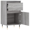 Graues Sideboard Mabelle 40x35x70cm (2 Stück Holz)