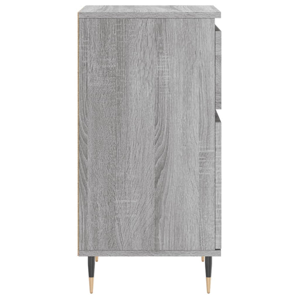 Graues Sideboard Mabelle 40x35x70cm (2 Stück Holz)