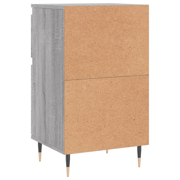 Graues Sideboard Mabelle 40x35x70cm (2 Stück Holz)