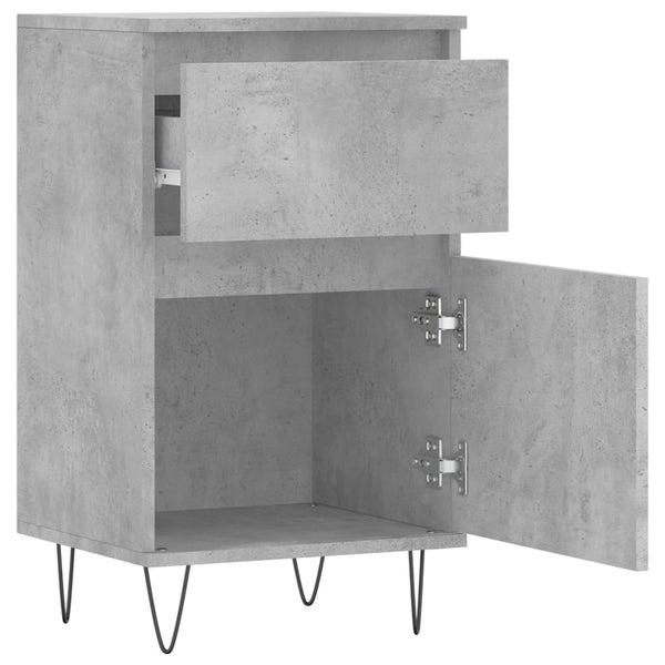 Betongraue Sideboards Lonna 40x35x70cm (2 Stück Holz)